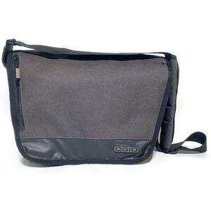 Oglio Laptop Computer Messenger Bag Gray 16x11